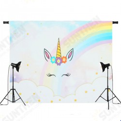 5x3ft 7x5ft Rainbow Clouds Sky Unicorn Photography Backdrop Studio Prop Background 5x3ft 7x5ft Rainbow Clouds Sky Unicorn Photography Backdrop Studio Prop Background