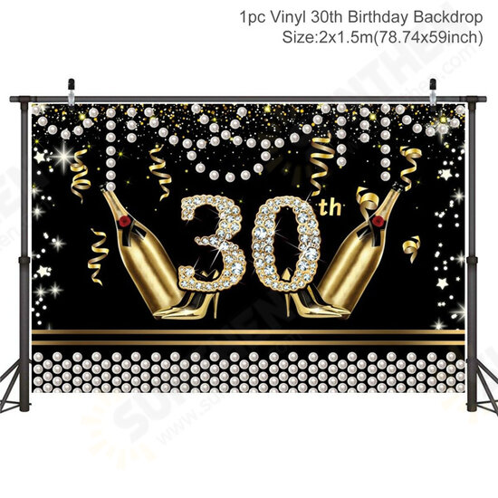 5x7FT 30/40/50 Years Old Birthday Photo Backdrop Sequin Photography Background Party Decor 5x7FT 30/40/50 Years Old Birthday Photo Backdrop Sequin Photography Background Party Decor