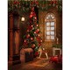 5x7FT 3x5FT Christmas Tree Gift Wall Vinyl Photography Backdrop Photo Background