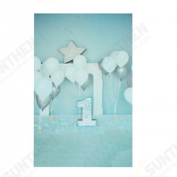 5x7FT Blue Balloon Birthday Celebrating Theme Photography Backdrop Studio Prop Background 5x7FT Blue Balloon Birthday Celebrating Theme Photography Backdrop Studio Prop Background