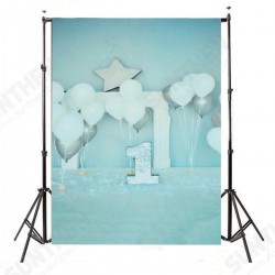 5x7FT Blue Balloon Birthday Celebrating Theme Photography Backdrop Studio Prop Background 5x7FT Blue Balloon Birthday Celebrating Theme Photography Backdrop Studio Prop Background