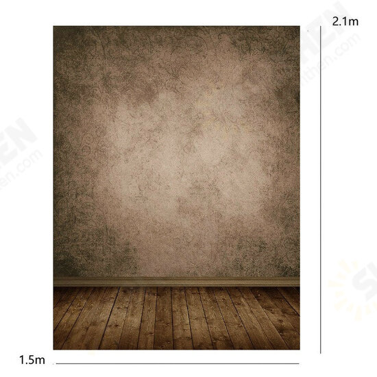 5x7FT Brown Wall Wooden Floor Photography Backdrop Photo Background 5x7FT Brown Wall Wooden Floor Photography Backdrop Photo Background