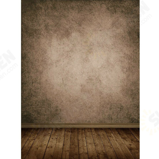 5x7FT Brown Wall Wooden Floor Photography Backdrop Photo Background 5x7FT Brown Wall Wooden Floor Photography Backdrop Photo Background