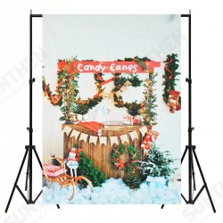 5x7FT Christmas Candy Canes Photography Backdrop Background Studio Prop 5x7FT Christmas Candy Canes Photography Backdrop Background Studio Prop