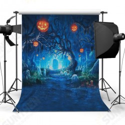 5x7FT Halloween Decor Pumpkin Light Wall Photography Studio Backdrop Background 5x7FT Halloween Decor Pumpkin Light Wall Photography Studio Backdrop Background