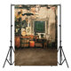 5x7FT Raw Silk Cloth Ancient House Photography Background Studio Backdrop Props 5x7FT Raw Silk Cloth Ancient House Photography Background Studio Backdrop Props