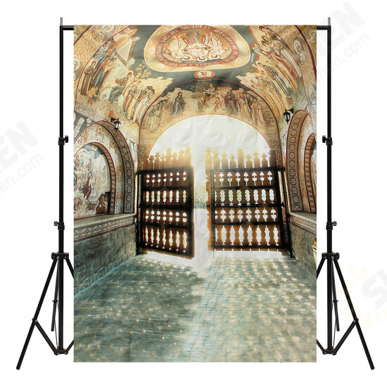 5x7FT Raw Silk Cloth Ancient House Photography Background Studio Backdrop Props 5x7FT Raw Silk Cloth Ancient House Photography Background Studio Backdrop Props