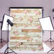 5x7FT Vintage Pink Flowers Wooden Floor Wall Photo Studio Background Backdrop Cloth 5x7FT Vintage Pink Flowers Wooden Floor Wall Photo Studio Background Backdrop Cloth