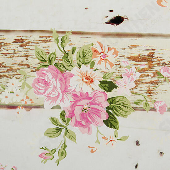 5x7FT Vintage Pink Flowers Wooden Floor Wall Photo Studio Background Backdrop Cloth 5x7FT Vintage Pink Flowers Wooden Floor Wall Photo Studio Background Backdrop Cloth
