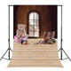 5x7FT Vinyl Bear Windows Wood Floor Photography Backdrop Background Studio Prop 5x7FT Vinyl Bear Windows Wood Floor Photography Backdrop Background Studio Prop