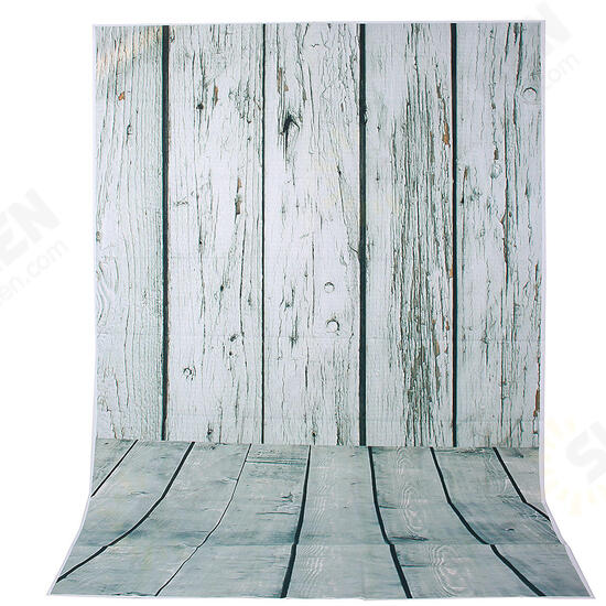 5x7FT Vinyl Pale Wood Floor Wall Photography Backdrop Background Studio Prop