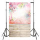 5x7FT Watercolor Pink Flower Floor Photography Backdrop Photo Background Props