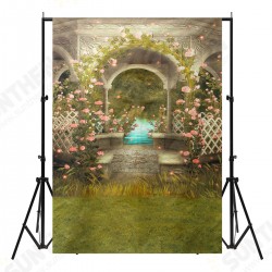 5x7ft 7x5ft Fairy Tale Winter Spring Sky Castle Photography Backdrop Studio Prop Background 5x7ft 7x5ft Fairy Tale Winter Spring Sky Castle Photography Backdrop Studio Prop Background