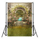 5x7ft 7x5ft Fairy Tale Winter Spring Sky Castle Photography Backdrop Studio Prop Background