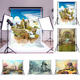 5x7ft 7x5ft Fairy Tale Winter Spring Sky Castle Photography Backdrop Studio Prop Background