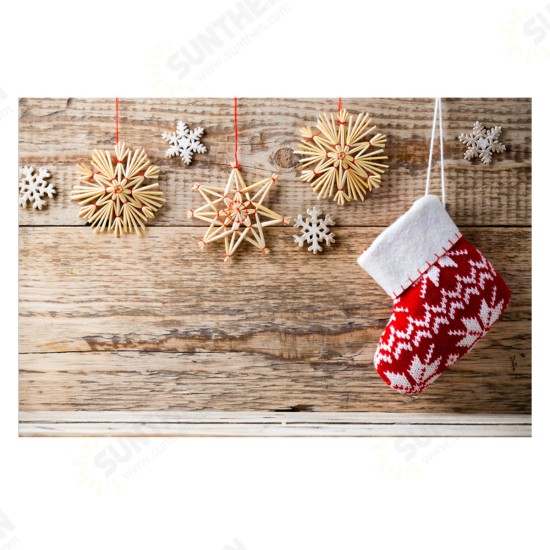 5x7ft Vinyl Christmas Stocking Snowflake Decor Background Photography Studio Backdrop Prop 5x7ft Vinyl Christmas Stocking Snowflake Decor Background Photography Studio Backdrop Prop