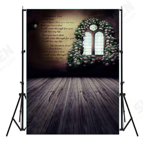 5x7ft Vinyl Valentine's Day Rose Wood Floor Window Photography Background Backdrop 5x7ft Vinyl Valentine's Day Rose Wood Floor Window Photography Background Backdrop