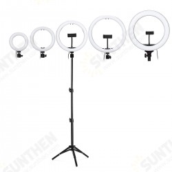 7/10/13/15/18 Inch LED Ring Light Studio Fill Light Tripod Stand Photo Makeup Live Dimmable Lamp for Youtube Tiktok Streaming Broadcast Vlogging 7/10/13/15/18 Inch LED Ring Light Studio Fill Light Tripod Stand Photo Makeup Live Dimmable Lamp for Youtube Tiktok Streaming Broadcast Vlogging
