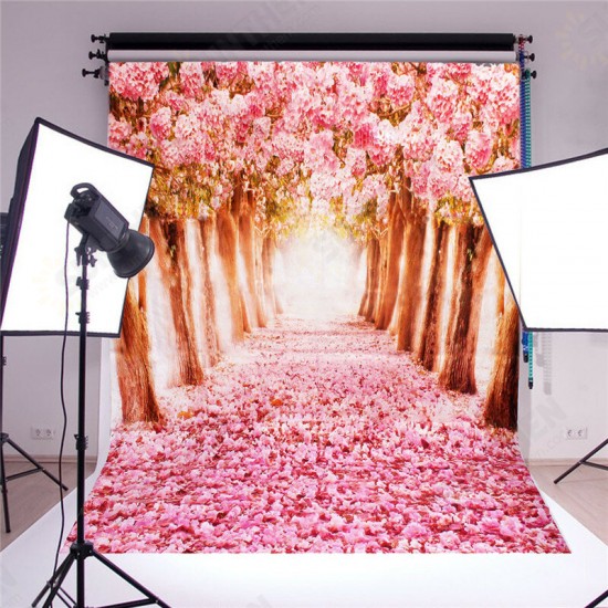 7X5FT Beautiful Flower Street Studio Vinyl Photography Backdrop Background 7X5FT Beautiful Flower Street Studio Vinyl Photography Backdrop Background