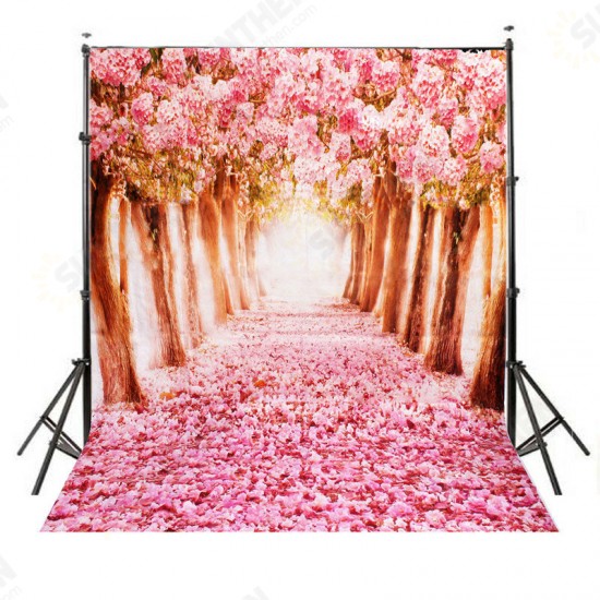 7X5FT Beautiful Flower Street Studio Vinyl Photography Backdrop Background 7X5FT Beautiful Flower Street Studio Vinyl Photography Backdrop Background