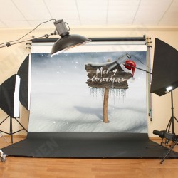 7X5FT Christmas Vinyl Backdrop Photography Prop XMAS Studio Photo Background 7X5FT Christmas Vinyl Backdrop Photography Prop XMAS Studio Photo Background