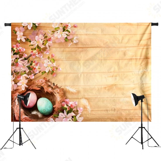 7x5FT Blooms Flower Easter Eggs Photography Backdrop Studio Prop Background