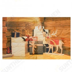 7x5ft Christmas Wooden Elk Christmas Gift Photography Backdrop Studio Prop Background 7x5ft Christmas Wooden Elk Christmas Gift Photography Backdrop Studio Prop Background