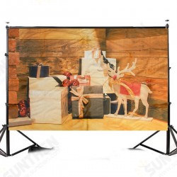 7x5ft Christmas Wooden Elk Christmas Gift Photography Backdrop Studio Prop Background 7x5ft Christmas Wooden Elk Christmas Gift Photography Backdrop Studio Prop Background