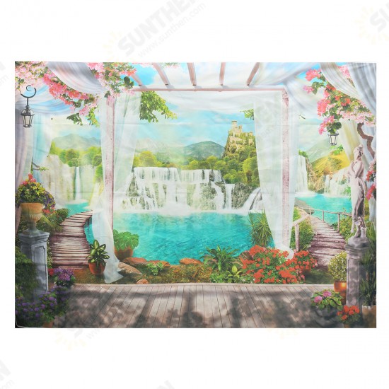 7x5ft Vinyl Curtain Scenic Window Lake Studio Props Photography Backdrops Background 7x5ft Vinyl Curtain Scenic Window Lake Studio Props Photography Backdrops Background