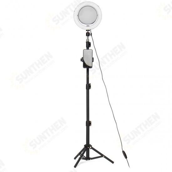 8.66inch Live Stream Makeup Mirror Selfie LED Ring Light Fill-in Light With Remote Control Cell Phone Holder 8.66inch Live Stream Makeup Mirror Selfie LED Ring Light Fill-in Light With Remote Control Cell Phone Holder