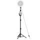 8.66inch Live Stream Makeup Mirror Selfie LED Ring Light Fill-in Light With Remote Control Cell Phone Holder 8.66inch Live Stream Makeup Mirror Selfie LED Ring Light Fill-in Light With Remote Control Cell Phone Holder