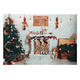 8x6FT Christmas Tree Fireplace White Blanket Photography Backdrop Studio Prop Background 8x6FT Christmas Tree Fireplace White Blanket Photography Backdrop Studio Prop Background