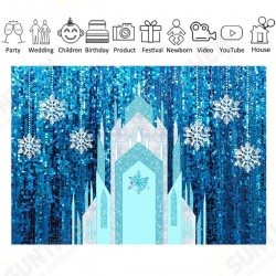 8x6ft 7x5ft 5x3ft Vinyl Cloth Romantic Ice Castle Photography Background Studio Photo Props Backdrop for Wedding Birthday Party 8x6ft 7x5ft 5x3ft Vinyl Cloth Romantic Ice Castle Photography Background Studio Photo Props Backdrop for Wedding Birthday Party