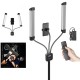 AL-20 3000K-6000K 40W Double Arms Fill LED Light Long Strips Video Lamp with LCD Screen with Remote Control for Photography Studio Live Broadcast AL-20 3000K-6000K 40W Double Arms Fill LED Light Long Strips Video Lamp with LCD Screen with Remote Control for Photography Studio Live Broadcast