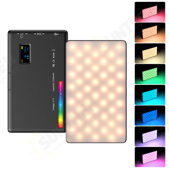 RGB LED Light with Tripod 20 Modes Video Camera Lighting Photography Lamp 2500-9000K for Vlog Fill Light For Live Stream YouTube RGB LED Light with Tripod 20 Modes Video Camera Lighting Photography Lamp 2500-9000K for Vlog Fill Light For Live Stream YouTube