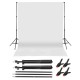 Aluminum Background Stand Photography Studio Backdrop Bracket Support System Kit