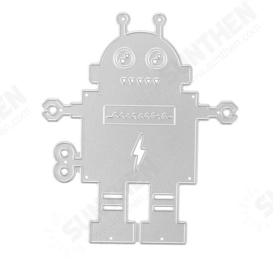 Antenna Robot Pattern DIY Cutting Scrapbook Card Photo Album Paper Embossing Craft Decoration