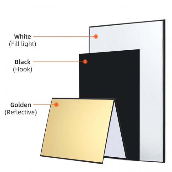 A4 Reflector Board for Photo Fill Light Photography Foldable Cardboard White Black Silver Gold Props for Photo Studio Photozone Decoration Shooting Props