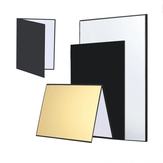 A4 Reflector Board for Photo Fill Light Photography Foldable Cardboard White Black Silver Gold Props for Photo Studio Photozone Decoration Shooting Props