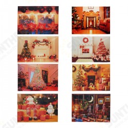 Backdrop Photography Props Christmas Fireplace Gift Retro Style Vinyl Photo Background Backdrop Photography Props Christmas Fireplace Gift Retro Style Vinyl Photo Background