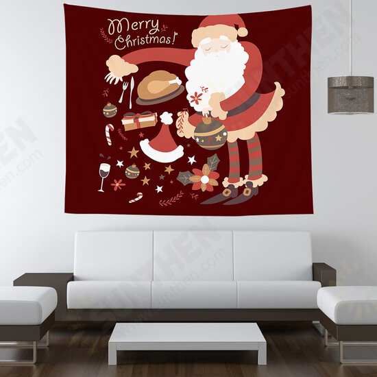 Christmas Hanging Cloth Custom Red Santa Claus Bedside Background Cloth Wall Bedside Decoration Tapestry Photography Backdrop Christmas Hanging Cloth Custom Red Santa Claus Bedside Background Cloth Wall Bedside Decoration Tapestry Photography Backdrop