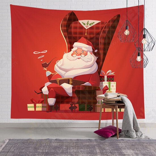Christmas Hanging Cloth Custom Red Santa Claus Bedside Background Cloth Wall Bedside Decoration Tapestry Photography Backdrop Christmas Hanging Cloth Custom Red Santa Claus Bedside Background Cloth Wall Bedside Decoration Tapestry Photography Backdrop