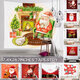 Christmas Hanging Cloth Custom Red Santa Claus Bedside Background Cloth Wall Bedside Decoration Tapestry Photography Backdrop Christmas Hanging Cloth Custom Red Santa Claus Bedside Background Cloth Wall Bedside Decoration Tapestry Photography Backdrop