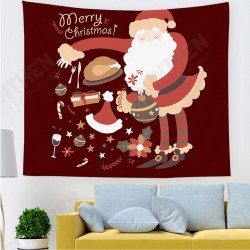 Christmas Hanging Cloth Custom Red Santa Claus Bedside Photography Background Cloth Wall Bedside Decoration Tapestry Christmas Hanging Cloth Custom Red Santa Claus Bedside Photography Background Cloth Wall Bedside Decoration Tapestry