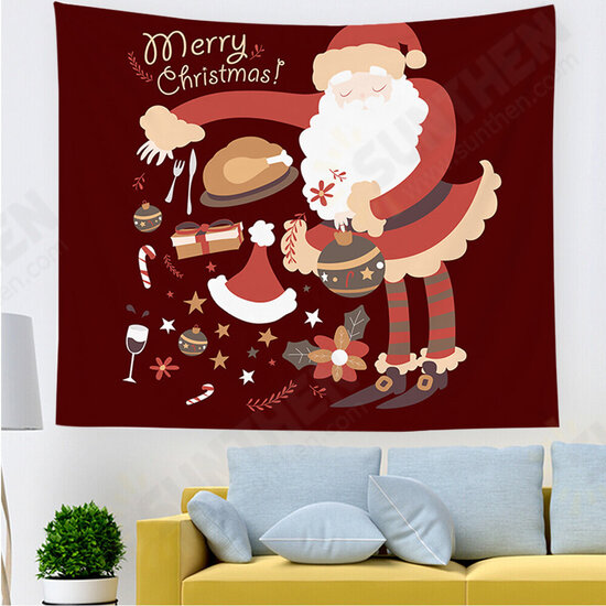 Christmas Hanging Cloth Custom Red Santa Claus Bedside Photography Background Cloth Wall Bedside Decoration Tapestry Christmas Hanging Cloth Custom Red Santa Claus Bedside Photography Background Cloth Wall Bedside Decoration Tapestry