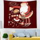 Christmas Hanging Cloth Custom Red Santa Claus Bedside Photography Background Cloth Wall Bedside Decoration Tapestry Christmas Hanging Cloth Custom Red Santa Claus Bedside Photography Background Cloth Wall Bedside Decoration Tapestry