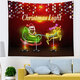 Christmas Hanging Cloth Custom Red Santa Claus Bedside Photography Background Cloth Wall Bedside Decoration Tapestry Christmas Hanging Cloth Custom Red Santa Claus Bedside Photography Background Cloth Wall Bedside Decoration Tapestry