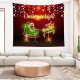 Christmas Hanging Cloth Custom Red Santa Claus Bedside Photography Background Cloth Wall Bedside Decoration Tapestry