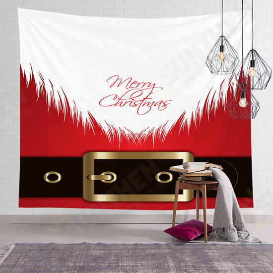 Christmas Hanging Cloth Custom Red Santa Claus Bedside Photography Background Cloth Wall Bedside Decoration Tapestry