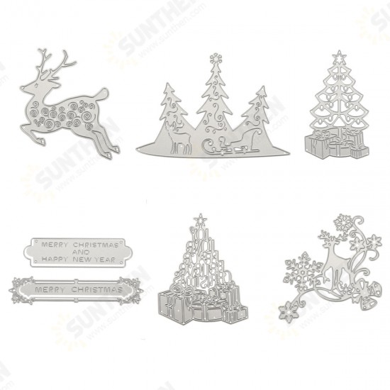 Christmas Pattern Cutting Mold Metal Cutting Dies Scrapbooking Photo Album DIY Decoration